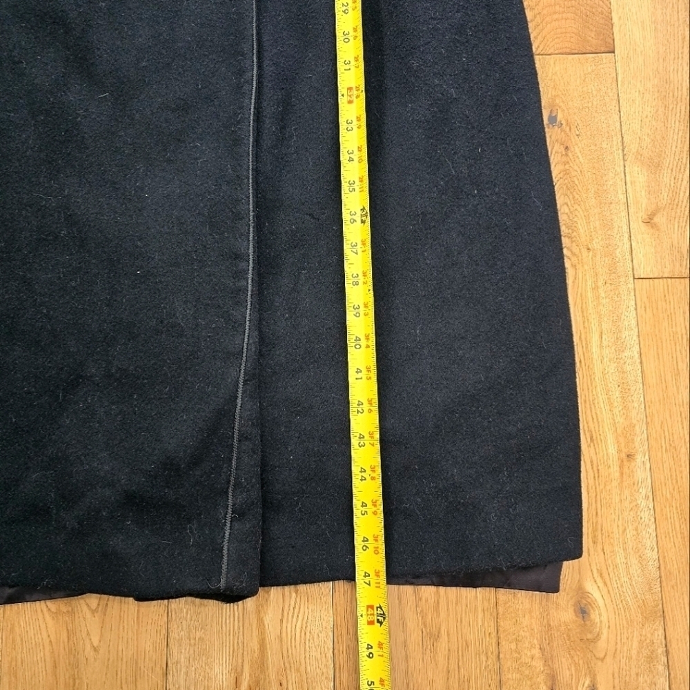 Vintage Neiman Marcus Black 100% Cashmere Long Coat size Medium Large - Picture 7 of 16